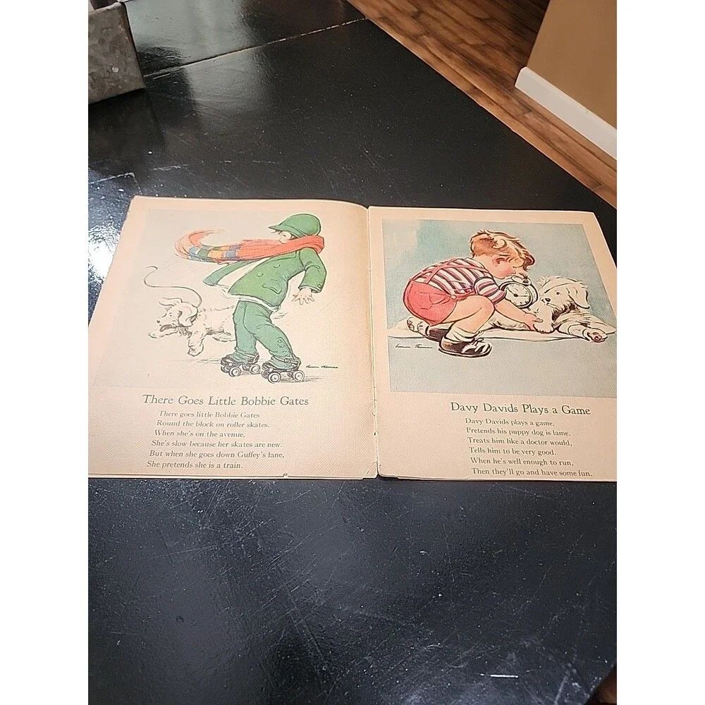 Vintage Nursery Rhymes Samuel Lowe Company Paperback Book 1942